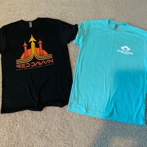 TWO Next Level T-Shirts One Black and One Turquoise Size S